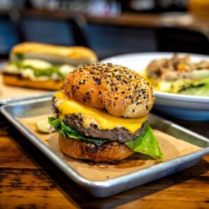 Hamburger – Boozie’s great American cheeseburger is simplicity perfected.