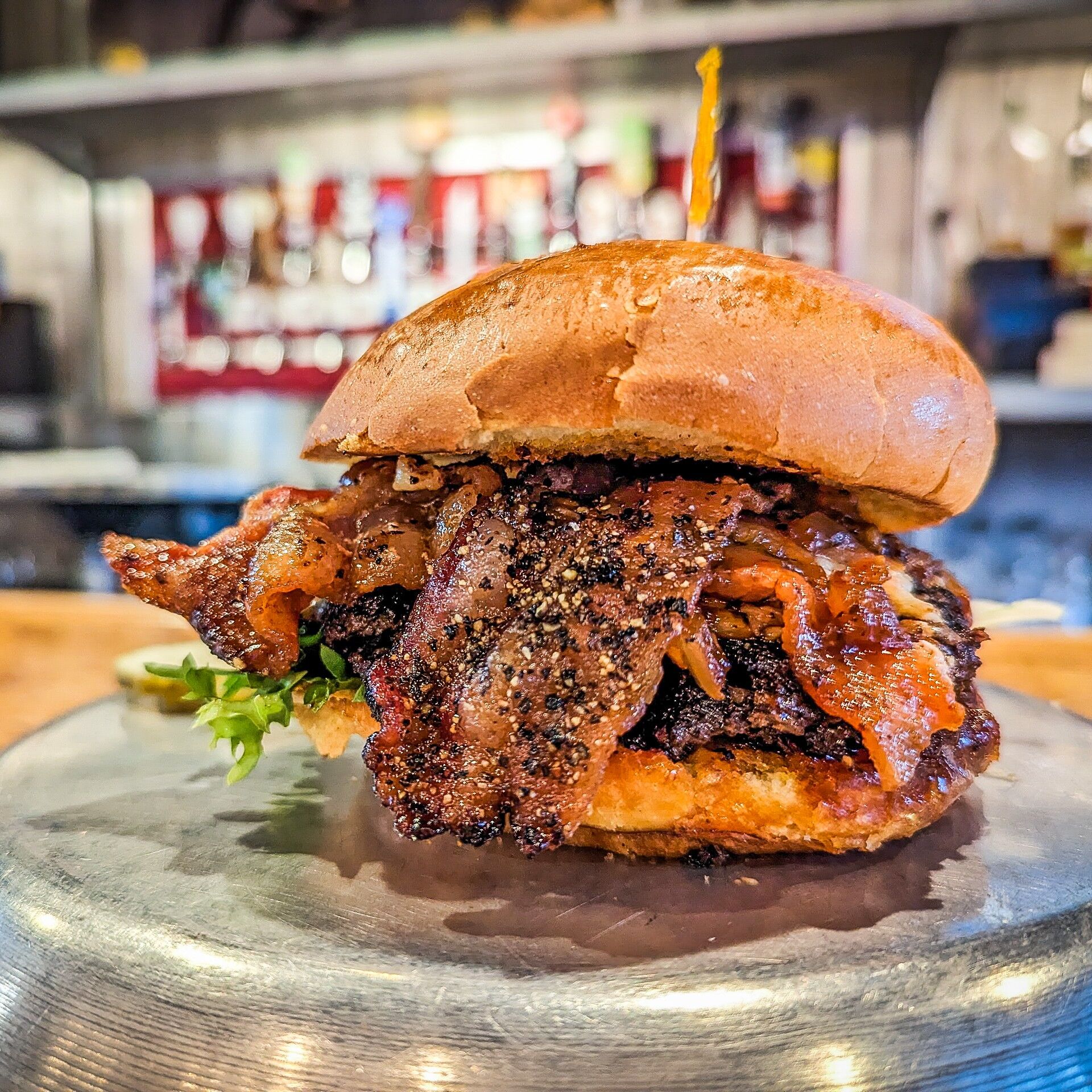 Hamburger – The Rip Wheeler went head to head in a burger battle and earned a spot on the permanent menu. You can see why.