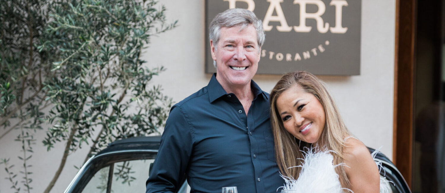 Harold Kenrick & Amy Hadden at the opening party for Bari Ristorante in River Oaks District (Photo by Johnny Than)
