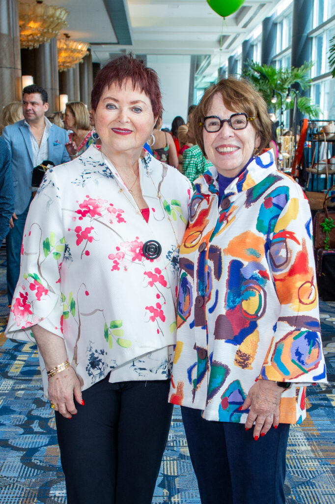 Helene Zadok, Roberta Grossman at the Latin Women's Initiative fashion show and luncheon. (Photo by Jacob Power)