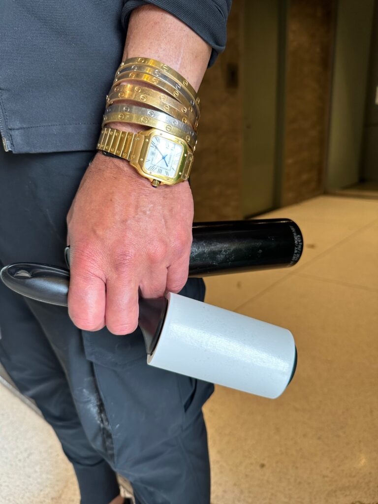 The tools of hair stylist Ceron.