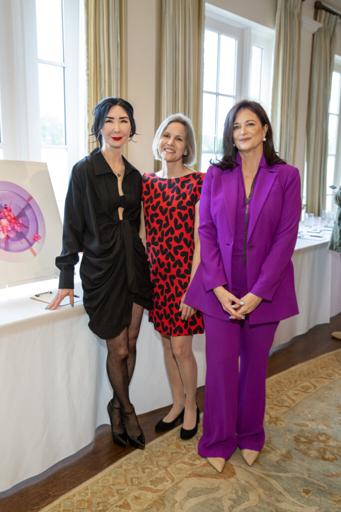Chair trio Carrie Brandsberg-Dahl, Emily Keeton, Lea Weingarten at Houston Center for Contemporary Craft Spring Luncheon (Photo by Jenny Antill Clifton)