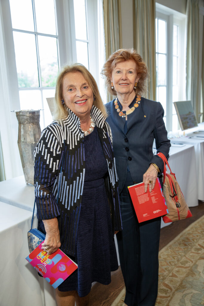 Mary Lou Swift, Nana Booker at Houston Center for Contemporary Craft Spring Luncheon (Photo by Jenny Antill Clifton)