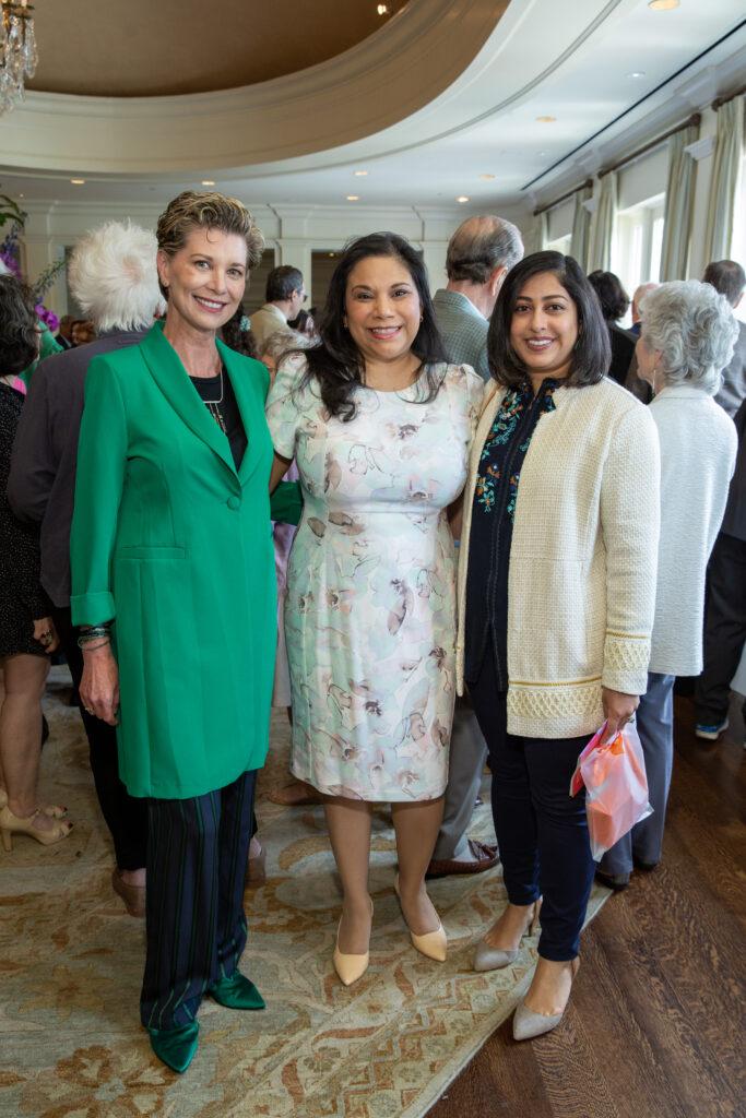 Deasa Turner, Yvonne Garcia, Jayni Karsan at Houston Center for Contemporary Craft Spring Luncheon (Photo by Jenny Antill Clifton)