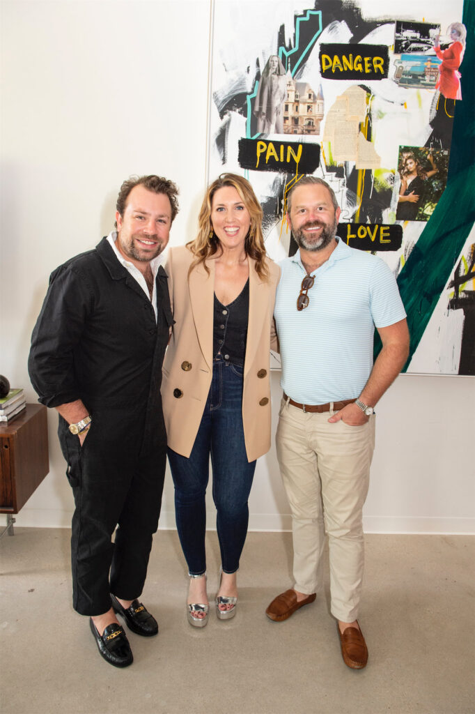 Javier Burkle, Kelle Knight, Mason McCleskey at Atkinson exhibition (Photo by Mark Anthony Nelson)