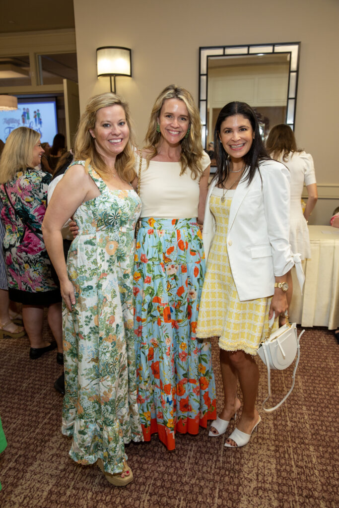 Jill Bomar, Lyndsey Zorich, Kristy Bradshaw at the Arms Wide luncheon. (Photo by Jenny Antill)
