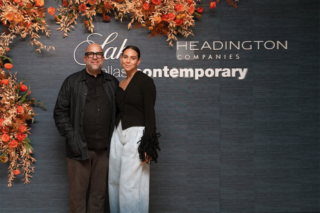 José Noé Suro, Carolina Alvarez-Mathies at Dallas Contemporary x Saks (Photo by BECKLEY)