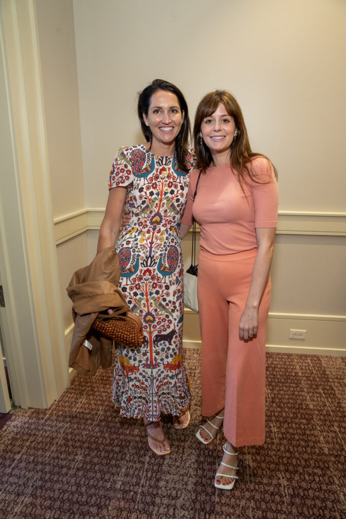 Julie Bergeron, Olivia Persia at the Arms Wide luncheon. (Photo by Jenny Antill)