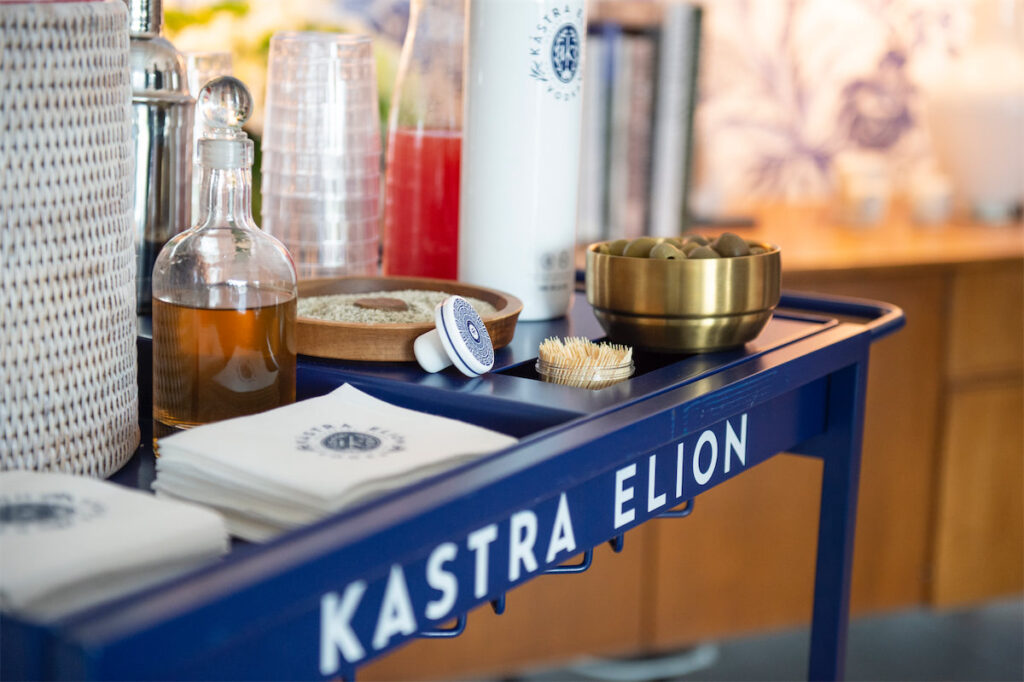 Kastra Elion Vodka Cart (Photo by Mark Anthony Nelson)