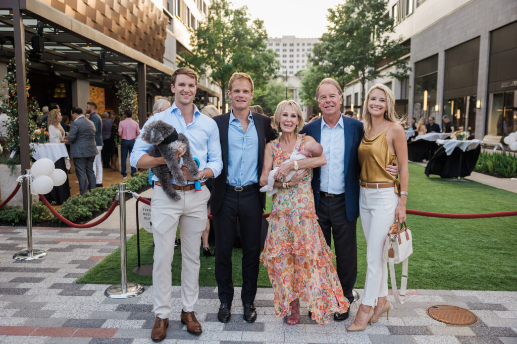 Ken Jackson, Nick Boulle, Karen Boulle, Denis Boulle, Allison Boulle at the opening party for Bari Ristorante in River Oaks District (Photo by Johnny Than)