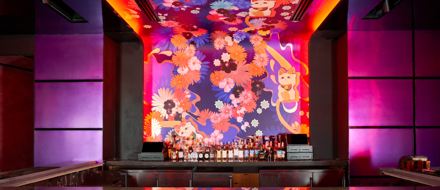 The bar at Komodo Lounge in Dallas. (Photo by Kevin Marple)