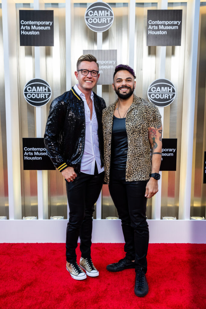 Korey Sitton, Fernando Cervantes at CAMH Ball (Photo by Emily Jaschke)