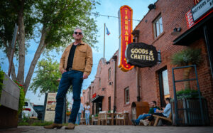 Love Collection – Tim Love modeling form his new Love Collection – all class Tim Love style. (Photo by Daniel Hooks)