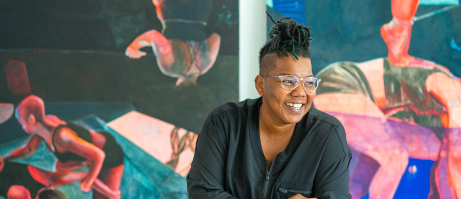 Multidisciplinary artist Lovie Olivia enjoys a moment of relaxation and joy. (Courtesy the artist)