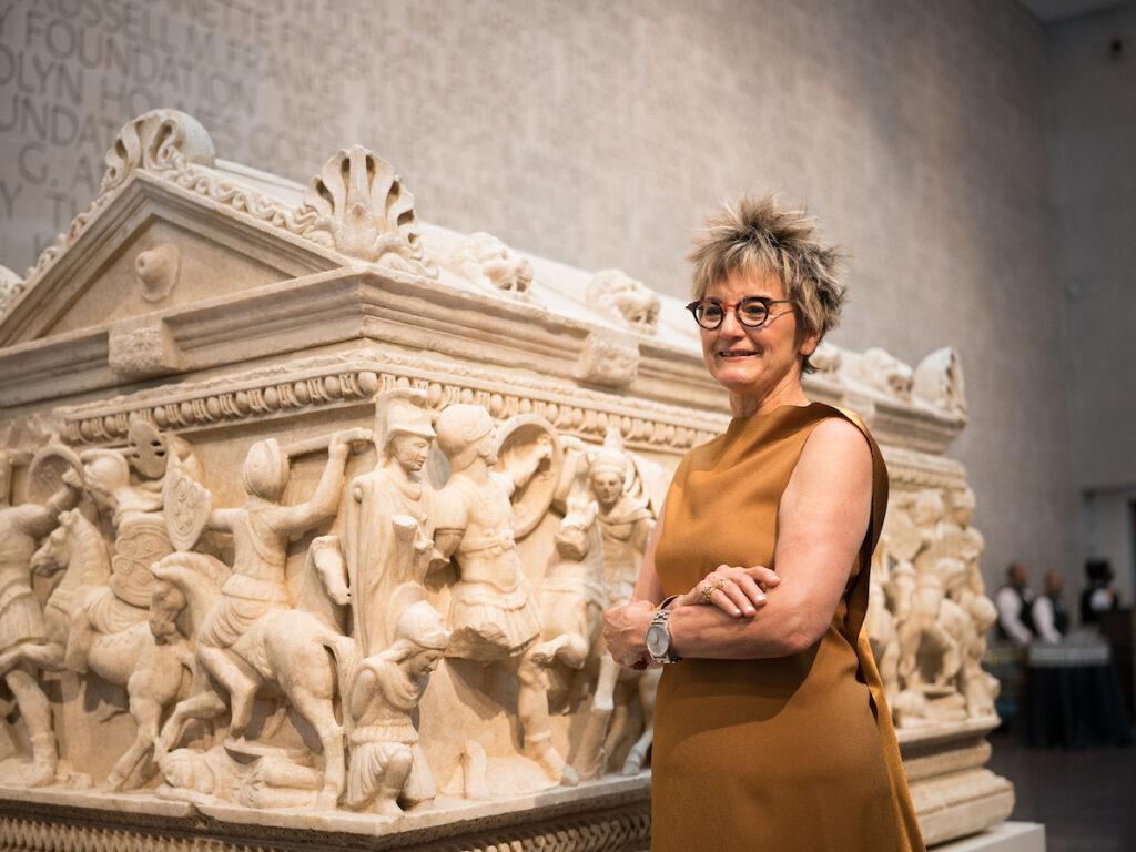 Honoree Mari Carmen Ramírez at the Queen Sofia Spanish Institute awards presentation evening at the Museum of Fine Arts, Houston. (Photo by Daniel Ortiz)