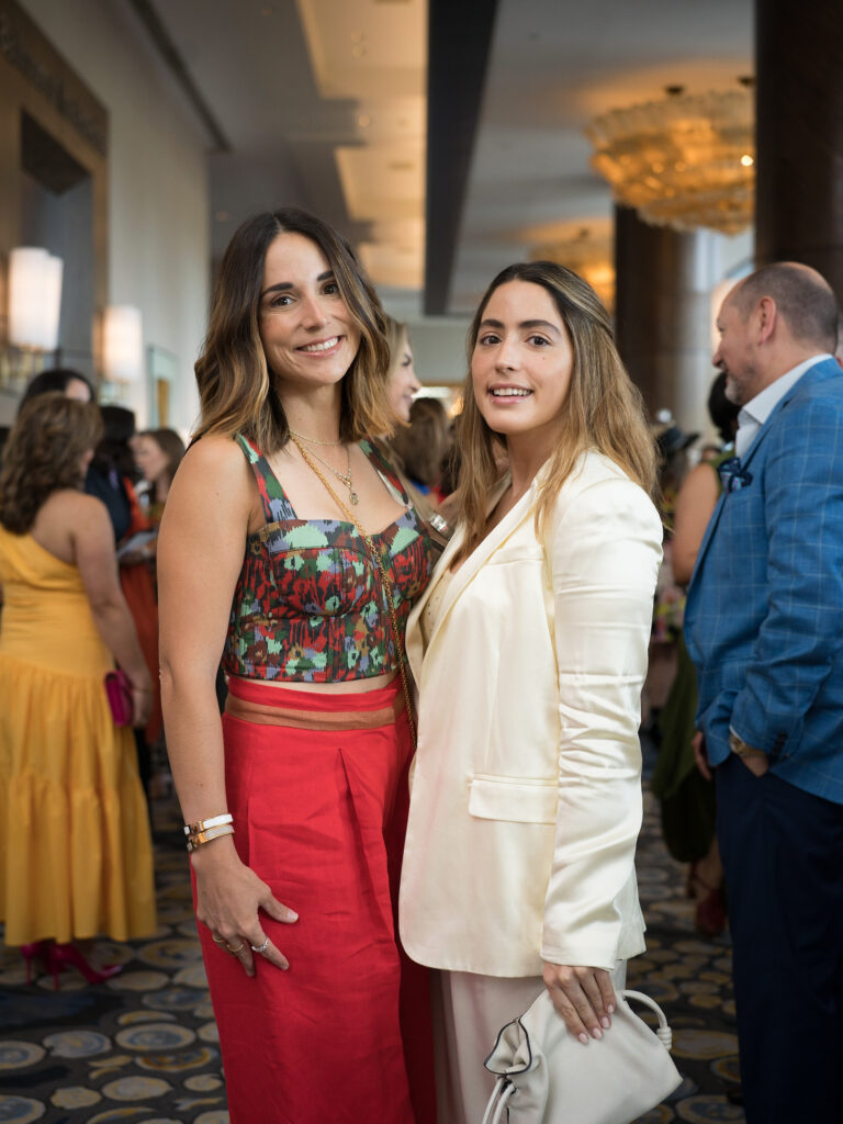 Maria Dorman, Candelaria Garrido at the Latin Women's Initiative fashion show and luncheon. (Photo by Daniel Ortiz)