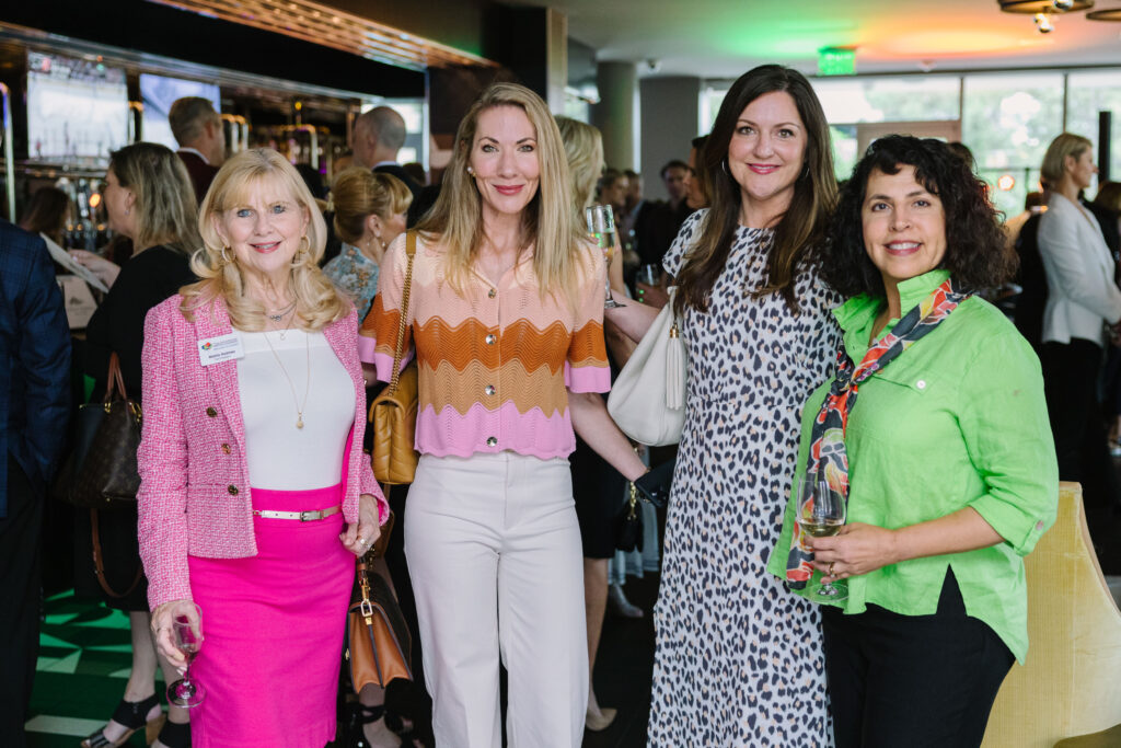 Maria Holmes, Haley Garcia, Mandi Gerner, Jenny Wright at the launch party for PaperCity The Woodlands (Photo by Johnny Than)