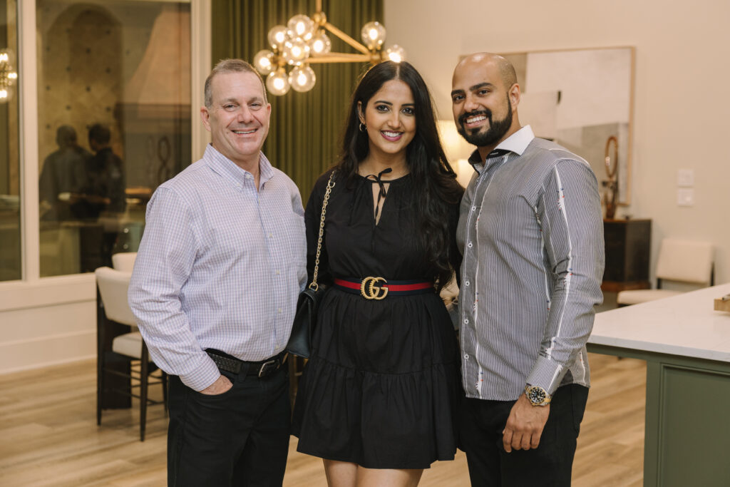 Mike Feigin with Amrina owners Nav and Surpreet Singh