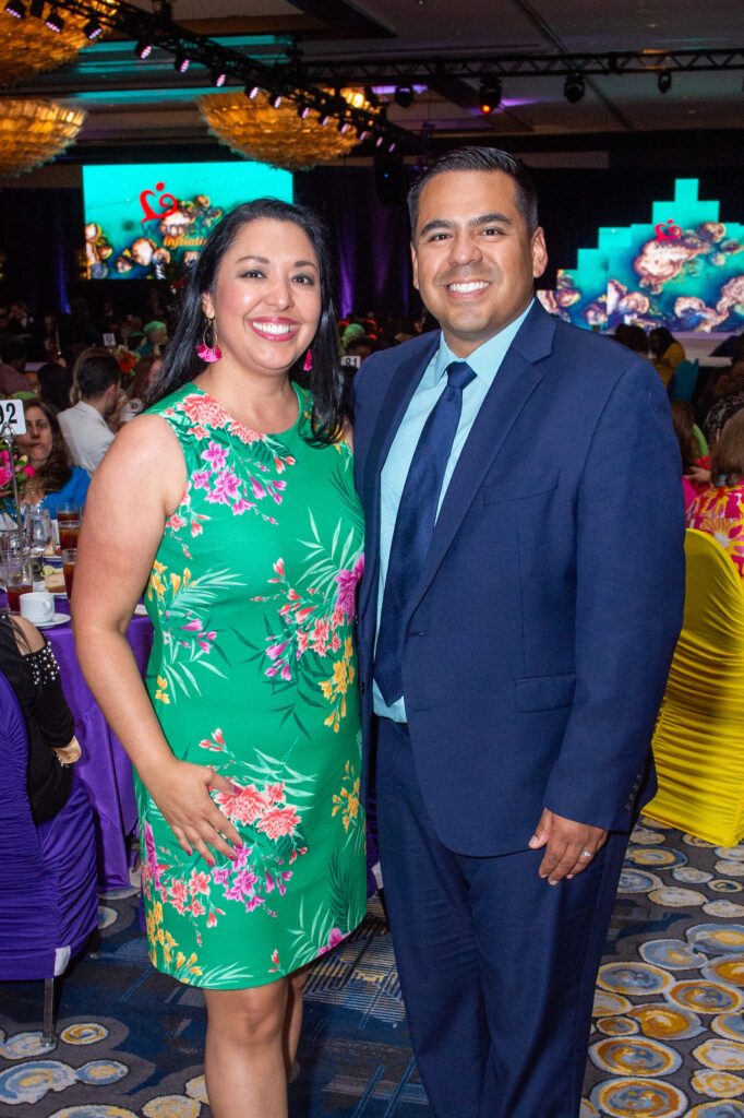 Monica & Joe Casiano at the Latin Women's Initiative fashion show and luncheon. (Photo by Jacob Power)