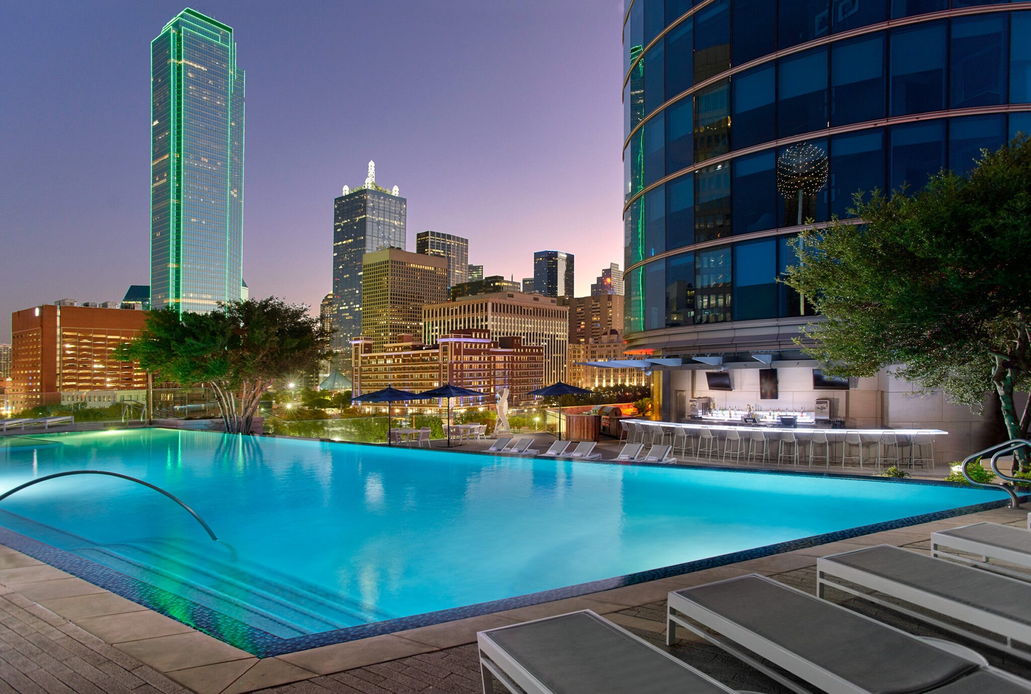 Dive Into Summer at the Omni Dallas Hotel With Its Rooftop Pool, Movie