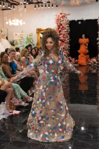Osé Azénabor in an embellished gown (Photo by Celeste Cameron)