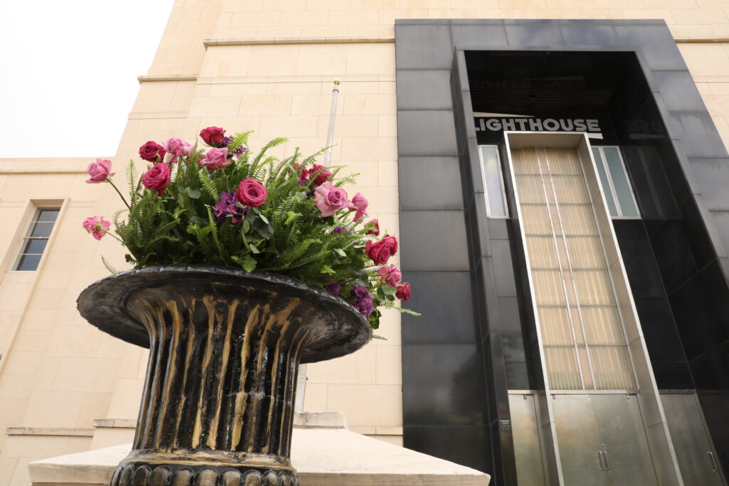 Out front of Lighthouse ArtSpace for AWARE Affair (Photo by Lisa Stewart and Rob Wythe/Wythe Portrait Studio)