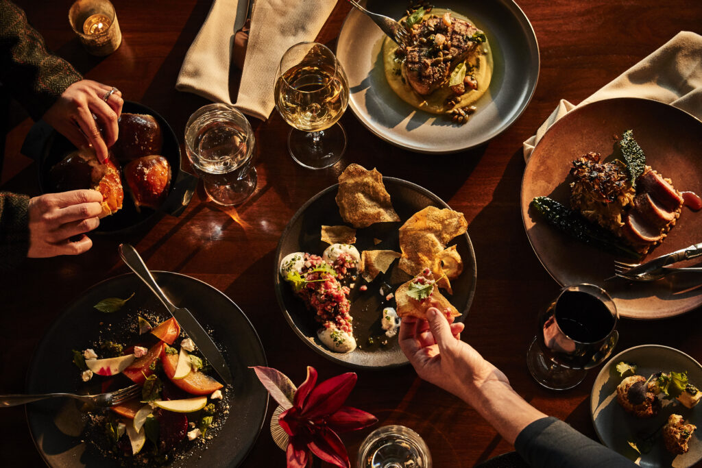 Primland Resort may be rugged and remote, but the dining program is refined. 