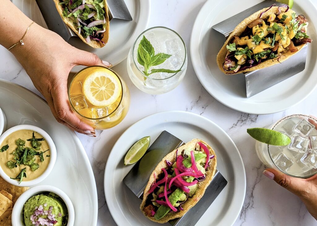 Here's an example of the array of dishes served at Picnik. The Austin-based restaurant was created by Naomi Seifter nearly a decade ago when she set out to invent better-for-you food that’s every bit as flavorful as its less conscious counterparts. (Photo by Kimberly Davis Photography)