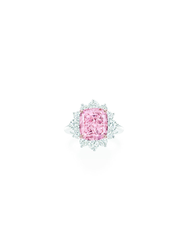 Pink Diamond Cushion-cut Solitaire Ring, Harry Winston