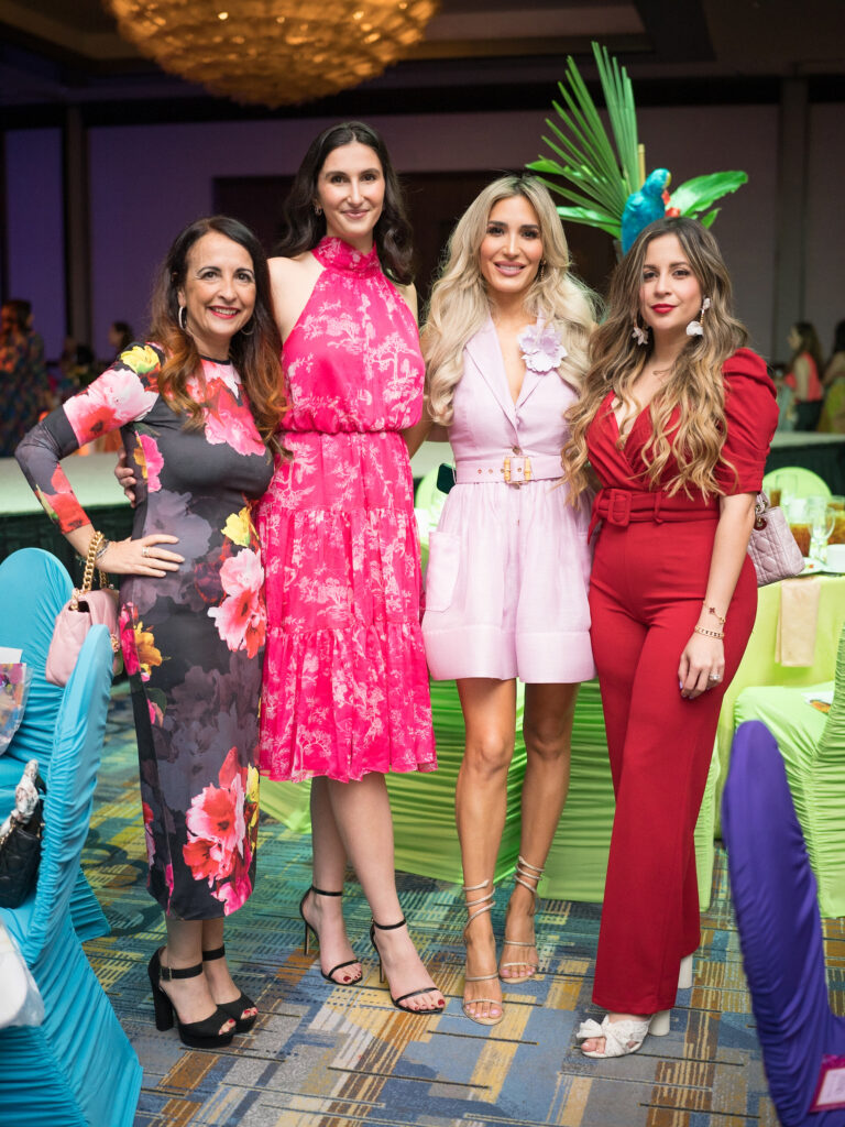 Silvia Salle, Vasiliqi Turlla, Kara McCullers, Nina Altuve at the Latin Women's Initiative fashion show and luncheon. (Photo by Daniel Ortiz)