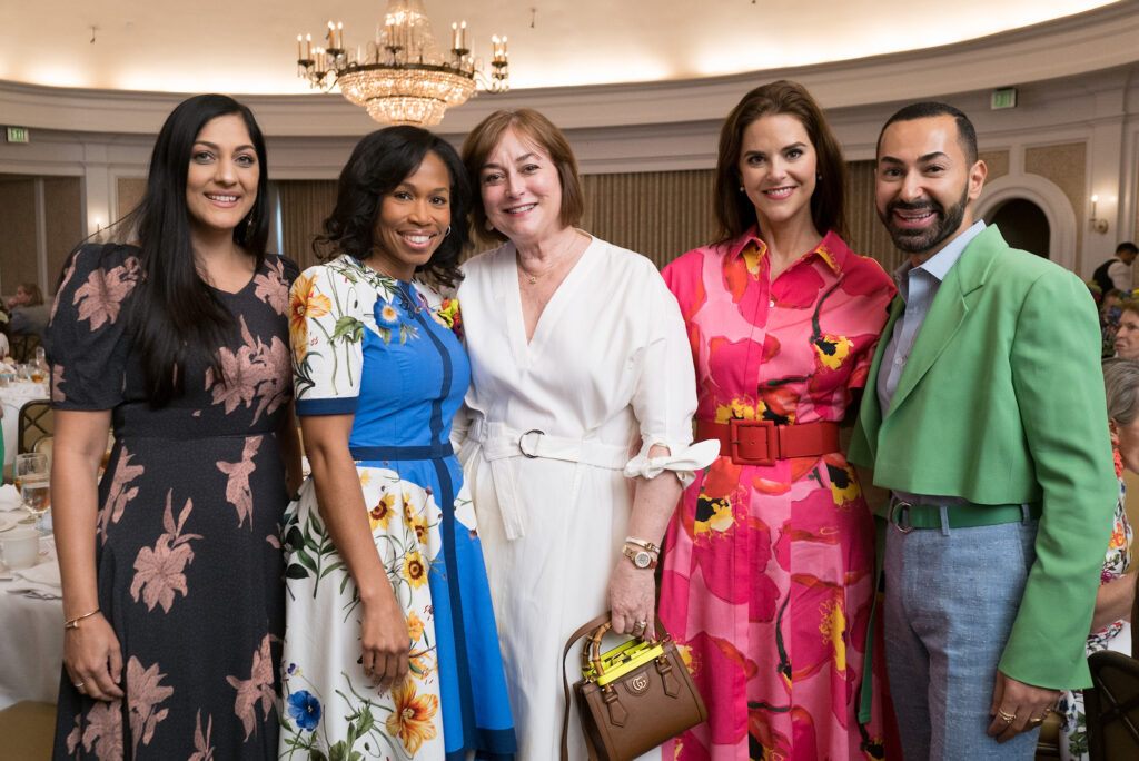 Sippi Khurana, Roslyn Bazzelle Mitchell, Leigh Smith, Ann Ayre, Fady Armanious at the CanCare luncheon (Photo by Daniel Ortiz)