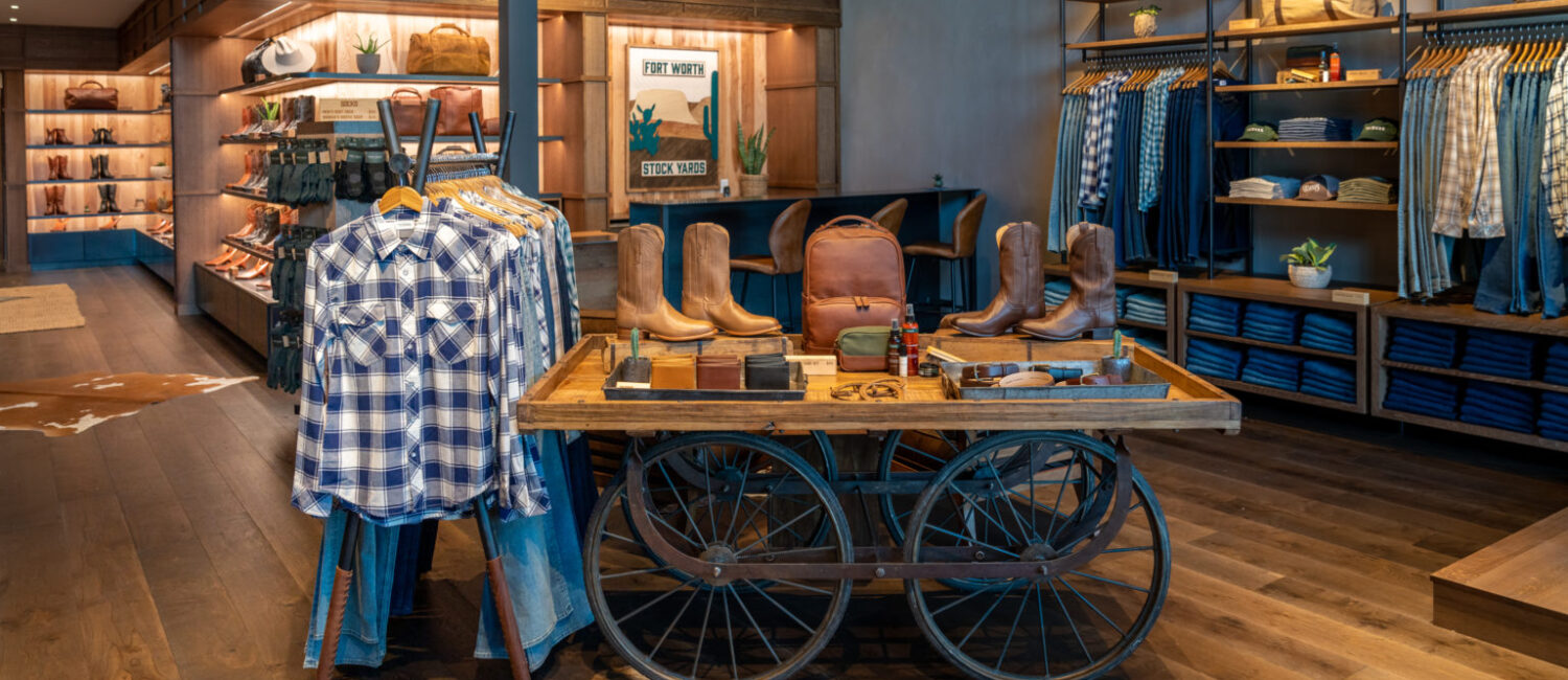 Southlake – Each Tecovas store has a flavor of its hometown, like the Fort Worth location in The Stockyards.