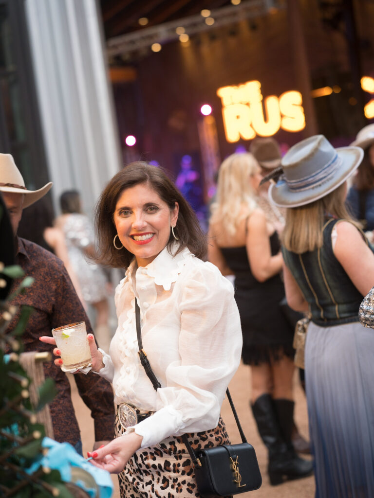 Stacey Lindseth at the Cattle Barons Ball launch at The Rustic. (Photo by Daniel Ortiz)