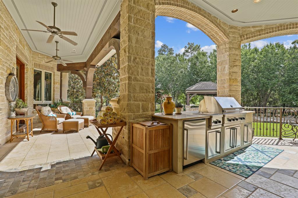 The summer kitchen at 51 Grand Regency is perfect for hosting parties.