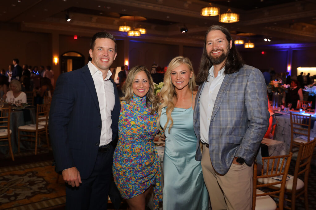 Terrence & Kris Thames, Nicki & Chris Davenport at the Child Advocates dinner. (Photo by Priscilla Dickson)