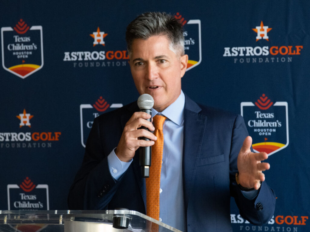 Astros Golf Foundation president Giles Kibbe is excited about the future of the Houston Open.  (Photo by F. Carter Smith)