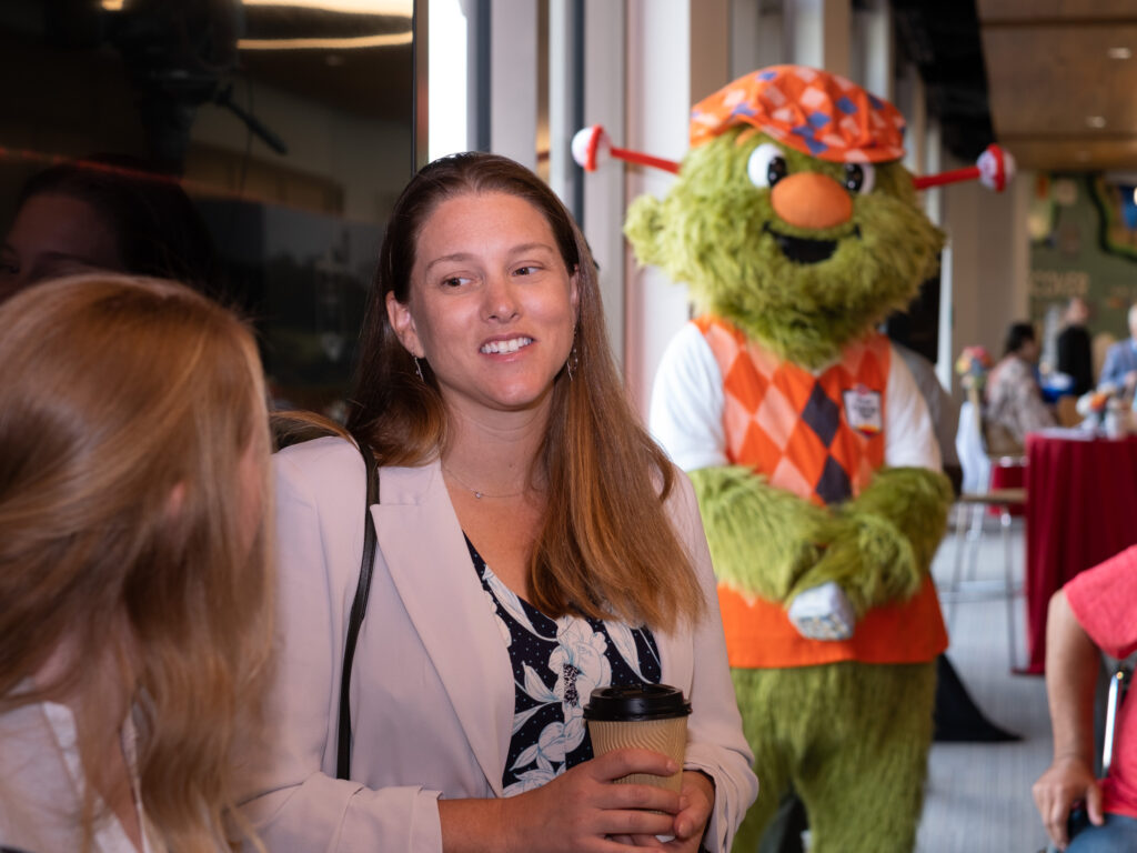 The PGA Tour is all in on Texas Children's Hospital and the Houston Open's new partnership. The Tour's director of corporate partnerships Chelsea Walter showed for this Memorial Park day. (Photo by F. Carter Smith)