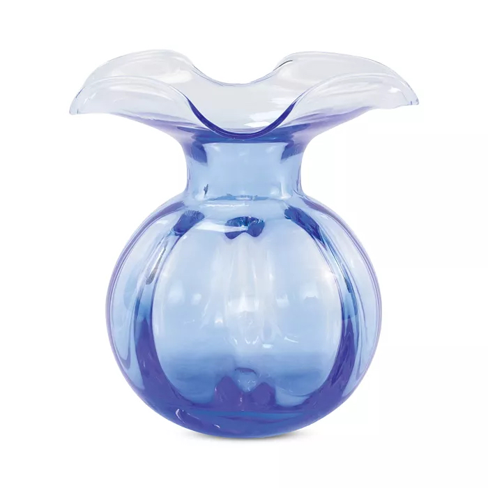 VIETRI Hibiscus Glass Medium Fluted Vase, St. Michael's Woman's Exchange