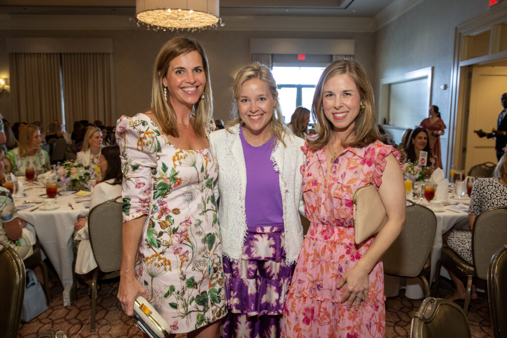 Whitney Laird, Sarah Barrett, Justine Klinke at the Arms Wide luncheon. (Photo by Jenny Antill)