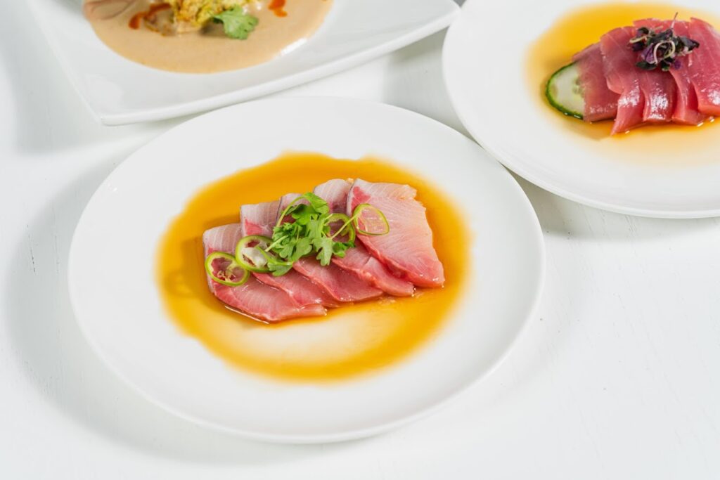 Yellowtail sashimi at Temakeria