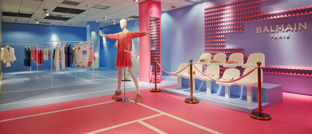Mannequins at the Summer Set activation (Photo by Neiman Marcus)