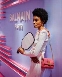Balmain model at the Summer Set activation (Photo by Jonathan Zizzo)