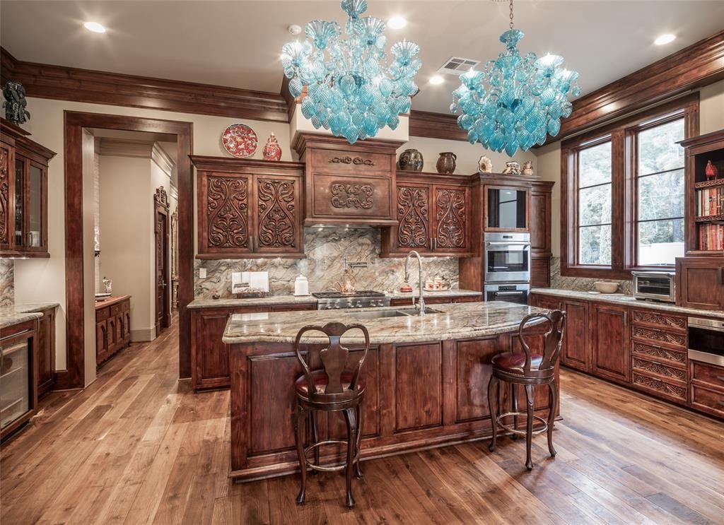 One of two cooking areas in the mansion at 6 West Rivercrest in Briar Forest
