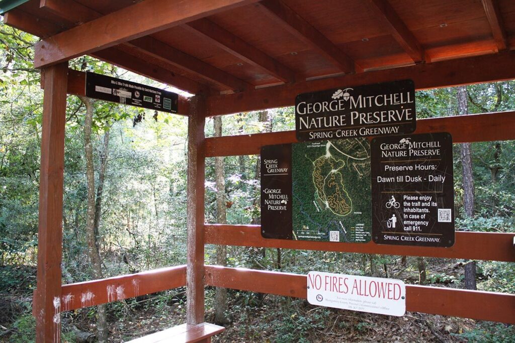 The George Mitchell Nature Preserve features a two-mile hiking trail loop, three miles of bike trails and much more. (Photo courtesy The Woodlands Township)