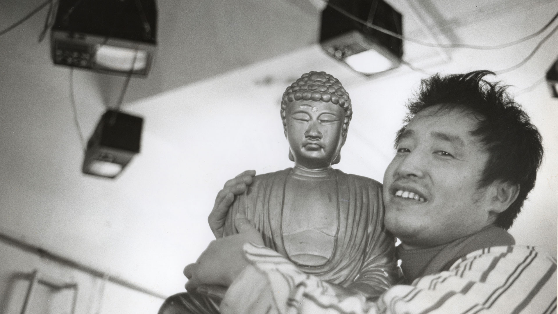 A still from "Nam June Paik: Moon is the Oldest TV," (2023), a documentary exploring this visionary Korean-American artist directed by Amanda Kim. (Courtesy The Nam June Paik Estate)