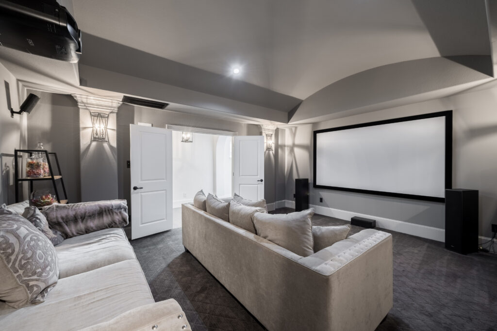 With a media room, it's the perfect house for a growing family. (Photo by Ambia Photography)