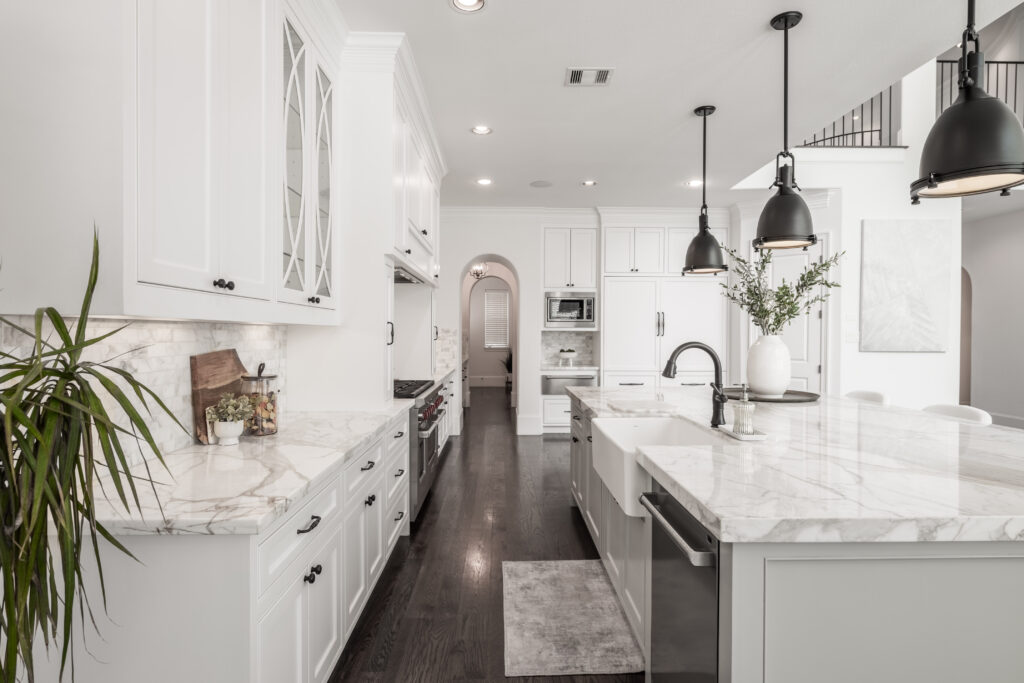 The Chef's kitchen offers every top-of-the-line appliance. (Photo by Ambia Photography)
