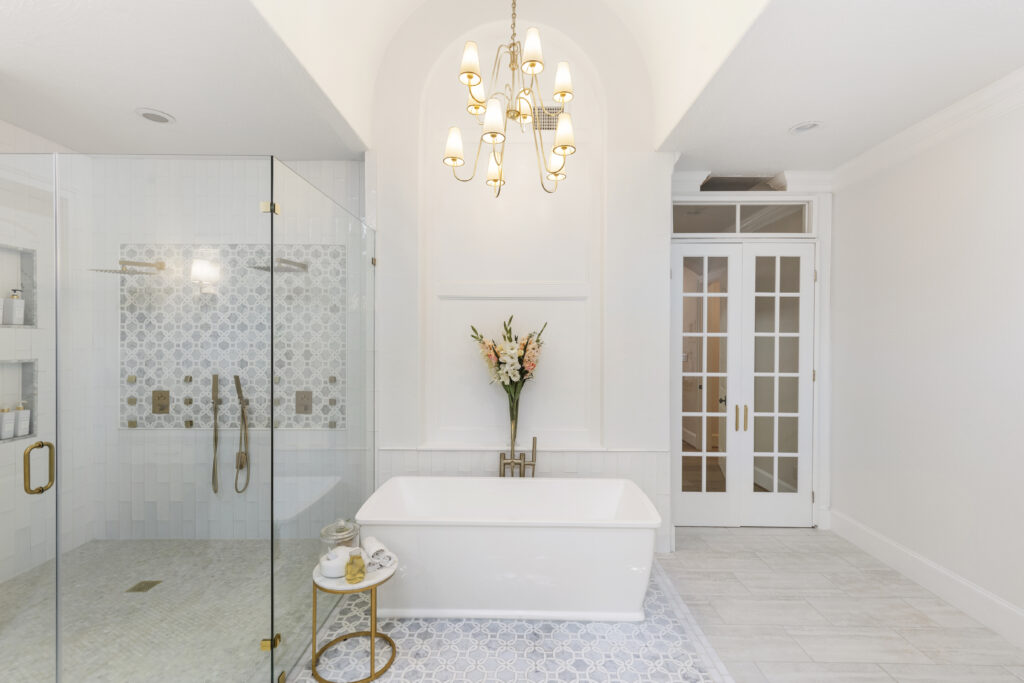 A bathroom fit for royalty on Enchanted Stream Drive.