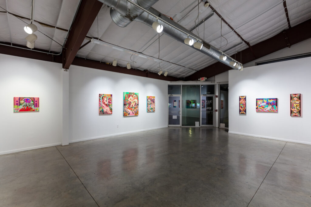 "Familiar" by Big Chicken & Baby Bird at Art League Houston (Photo by Alex Barber, Courtesy of Art League Houston)