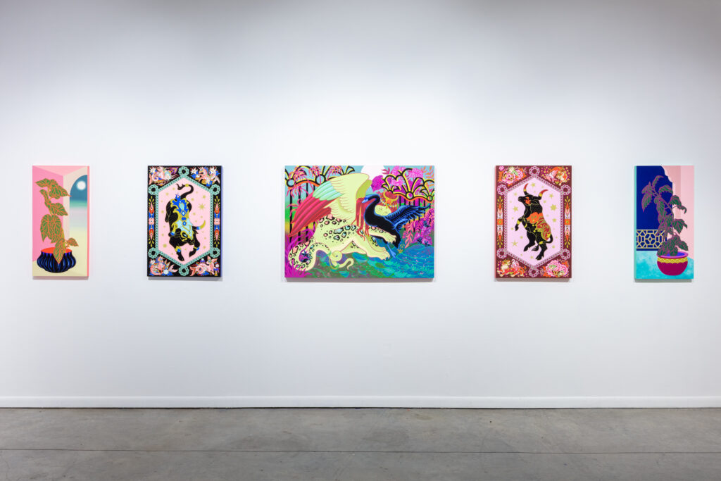 "Familiar" by Big Chicken & Baby Bird at Art League Houston (Photo by Alex Barber, Courtesy of Art League Houston)